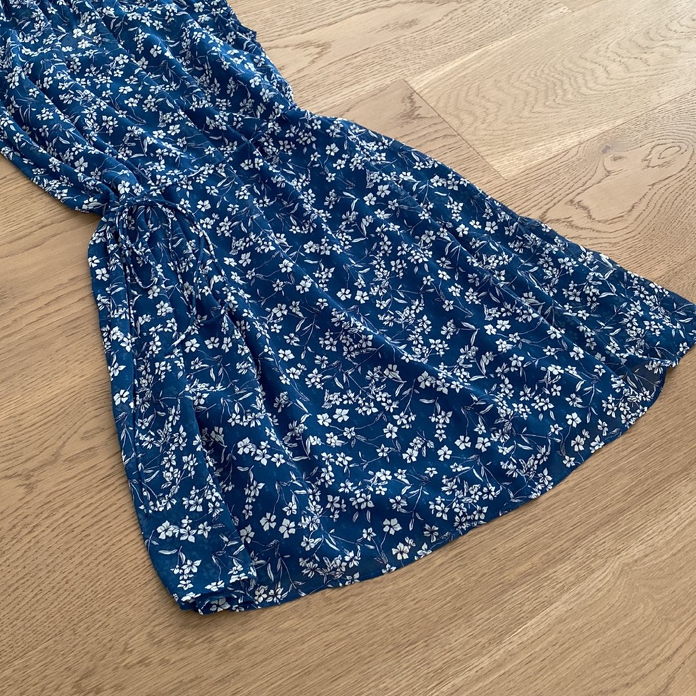 Banana Republic Navy Floral Midi Dress - Picture 7 of 12